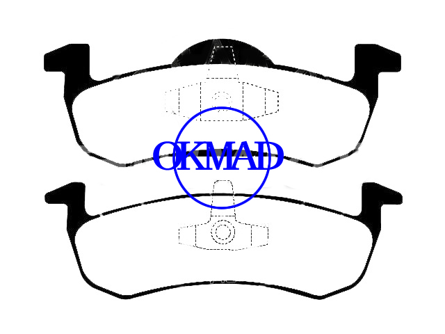 FORD Expedition LINCOLN Navigator LINCOLN Navigator L brake pad FMSI:D1279-8395 OEM:7L1Z-2200-A,F1279